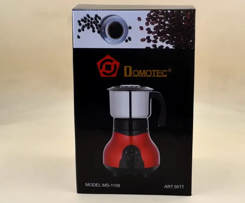 Кавомолка електрична Domotec MS-1108 Red - фото 3