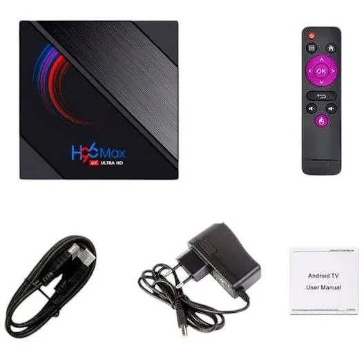 Cмарт ТВ приставка TouYinger H96 Max H616 многофункциональная (стационарный медиаплеер) (4GB/64GB) черная (H96 Max H616_4-64_1699) - фото 5