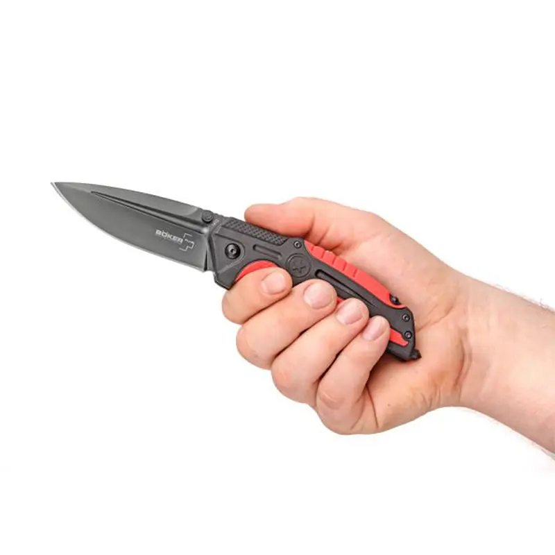 Ніж складаний Boker Plus Savior 1 Чорний-Червоний - фото 4
