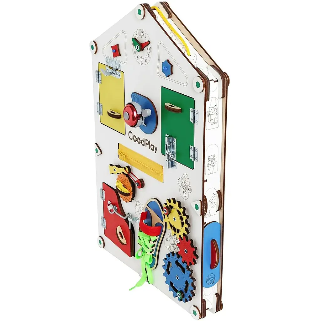 Бизиборд GoodPlay развивающий 56х38х6 см (D008) - фото 4