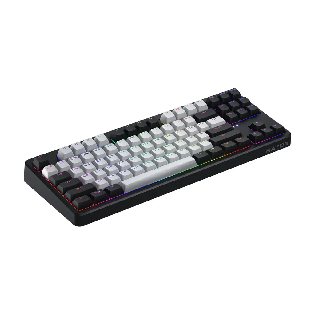 Клавіатура Hator Rockfall 3 Mecha TKL QMK/VIA Orange Wireless Black (HTK850UA) - фото 3