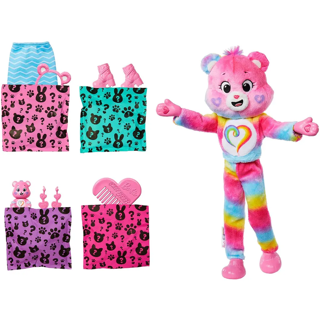 Лялька Barbie Cutie Reveal Care Bears: нова хвиля - ведмедик Єдність (JFV60) - фото 3
