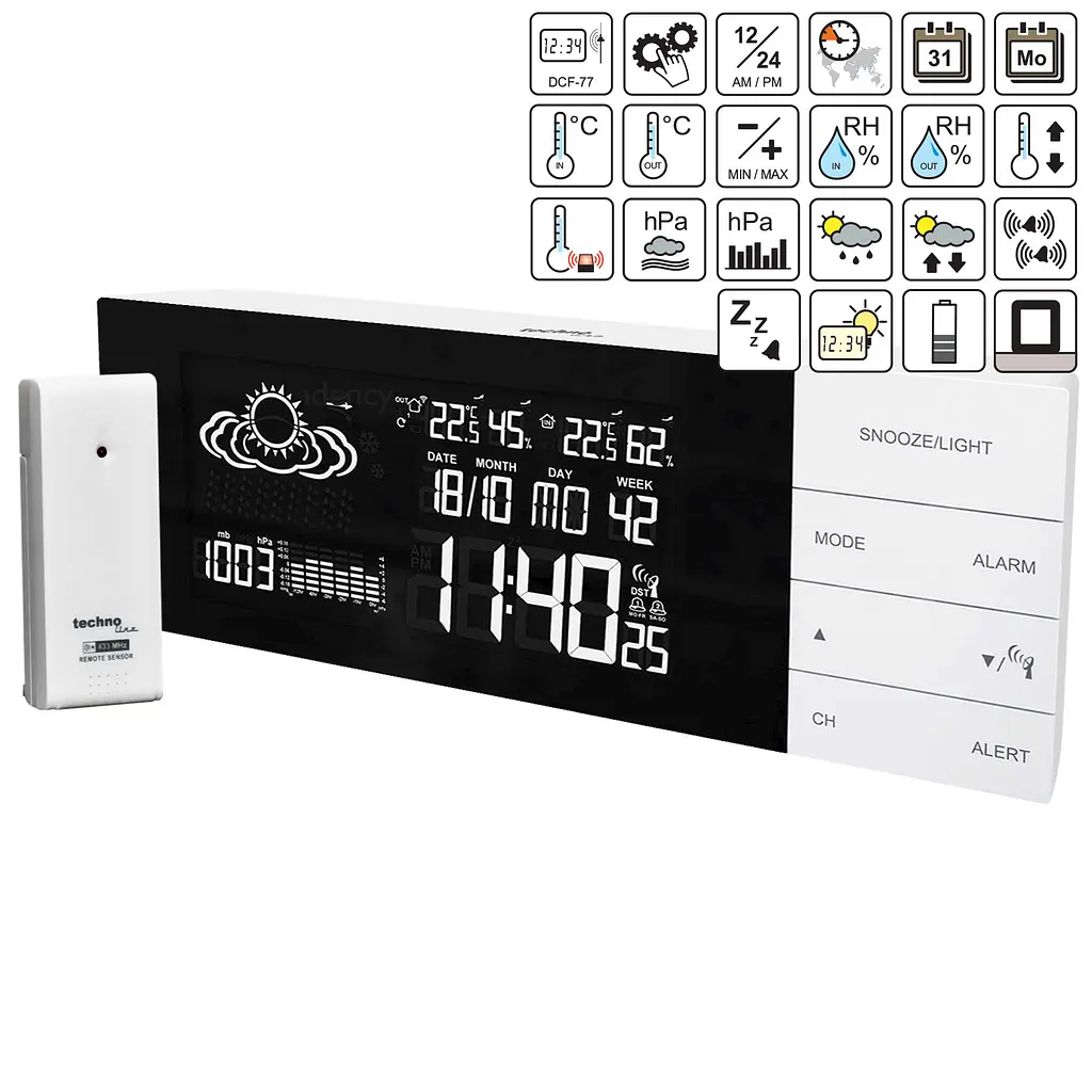 Метеостанція Technoline WS6870 White (WS6870), Білий - фото 6
