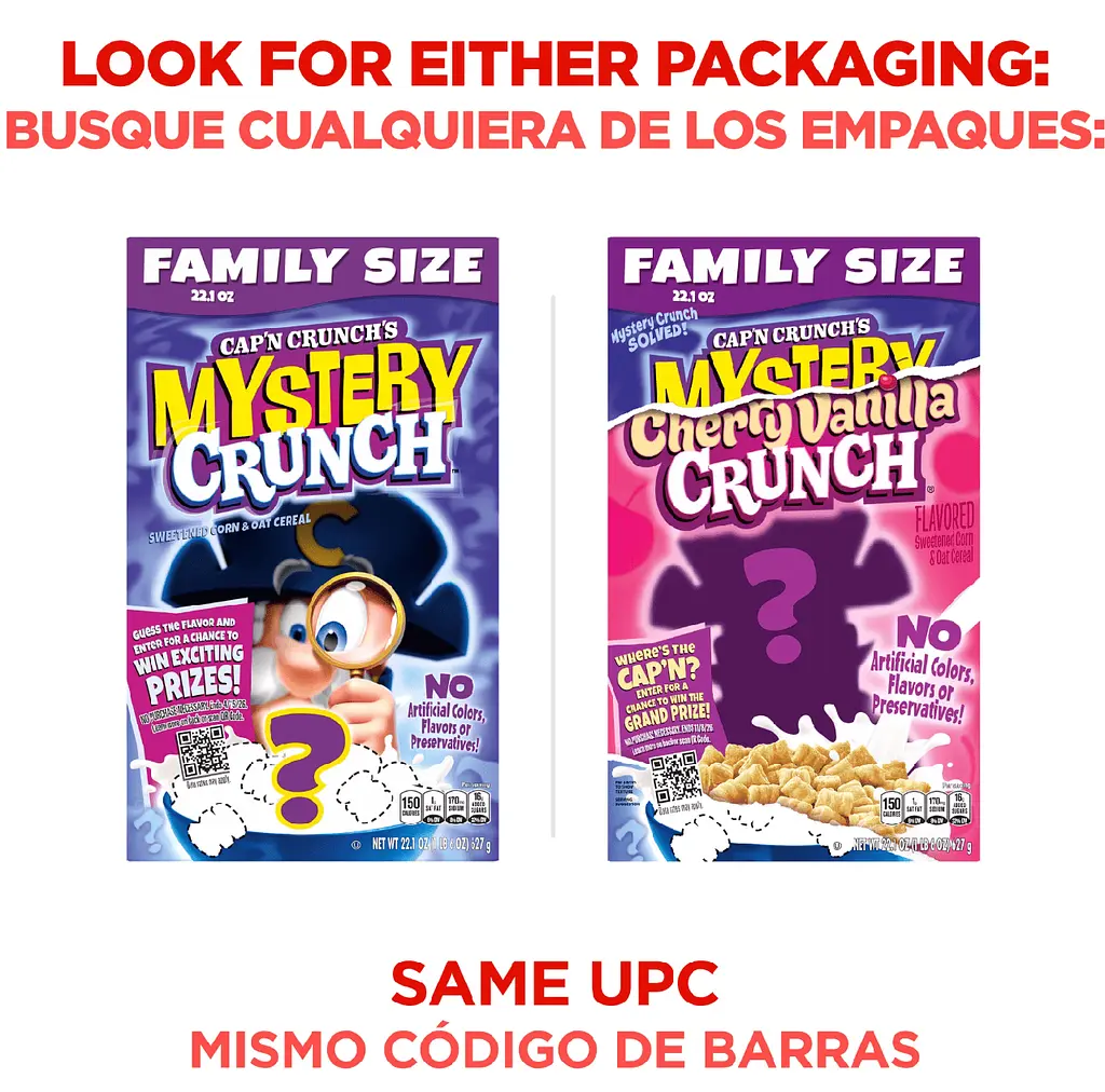 Сухий сніданок Cap'n Crunch's Mystery Crunch Sweetened Corn and Oat Cereal 627г - фото 7
