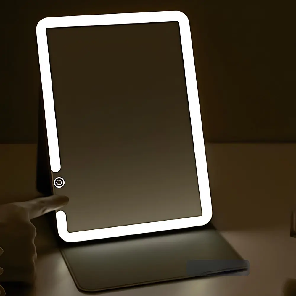 Дзеркало для макіяжу Xiaomi DOCO 11 " Daylight Portable Flat Mirror Pro Pink (324895) - фото 5