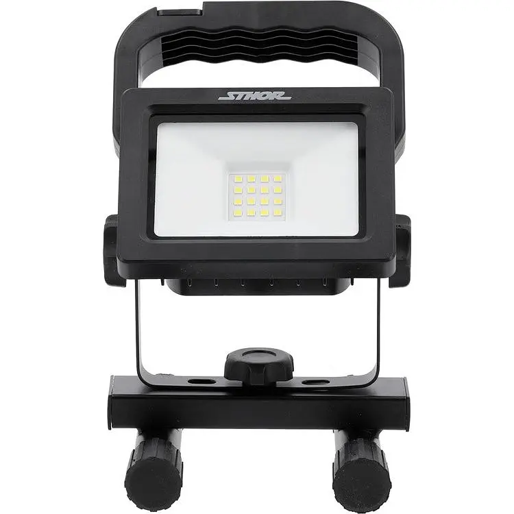 Прожектор переносний Sthor SMD LED Li-Ion акумул 3.7V 2.2 АГ 10Вт 1000 lm чорний (82881) - фото 3
