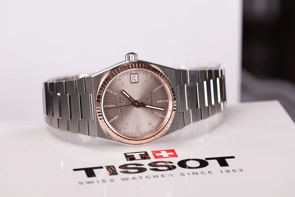 Годинник Tissot PRX 35 мм Powermatic 80 Steel & 18k Gold Bezel T931.207.41.336.00 - фото 4