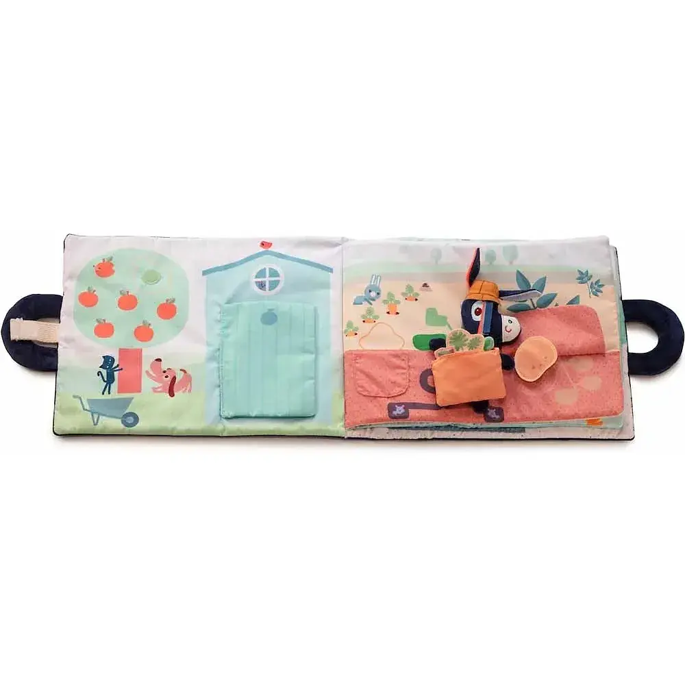 Розвиваюча м'яка книга Lilliputiens Віслюк Ігнасій на фермі (83415) - фото 4