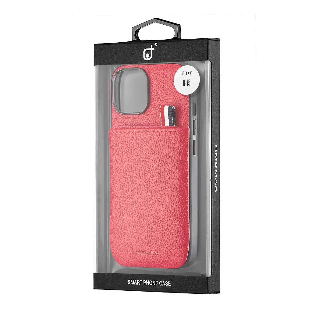 Чохол Jinduka Leather Pocket iPhone 15 Red - фото 2