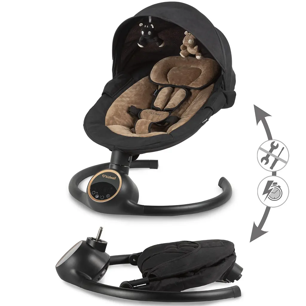 Заколисуючий центр Kidwell 2в1 REVE Black/Gold - фото 8
