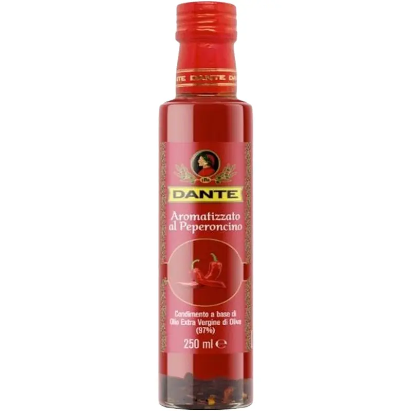 Оливкова олія Dante Extra Virgin зі смаком перцю чилі 0.25 л