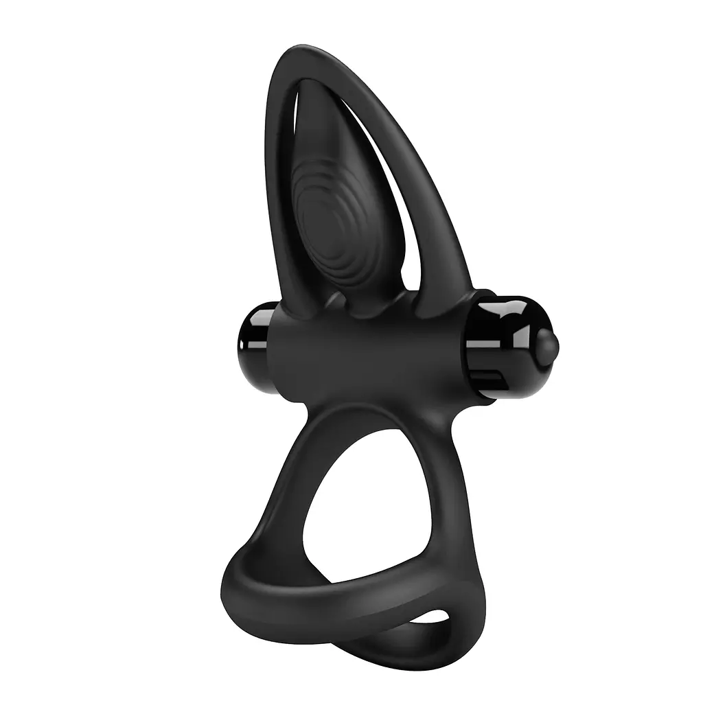 Ерекційне кільце - Pretty Love Vibration Cock Ring Black - фото 2