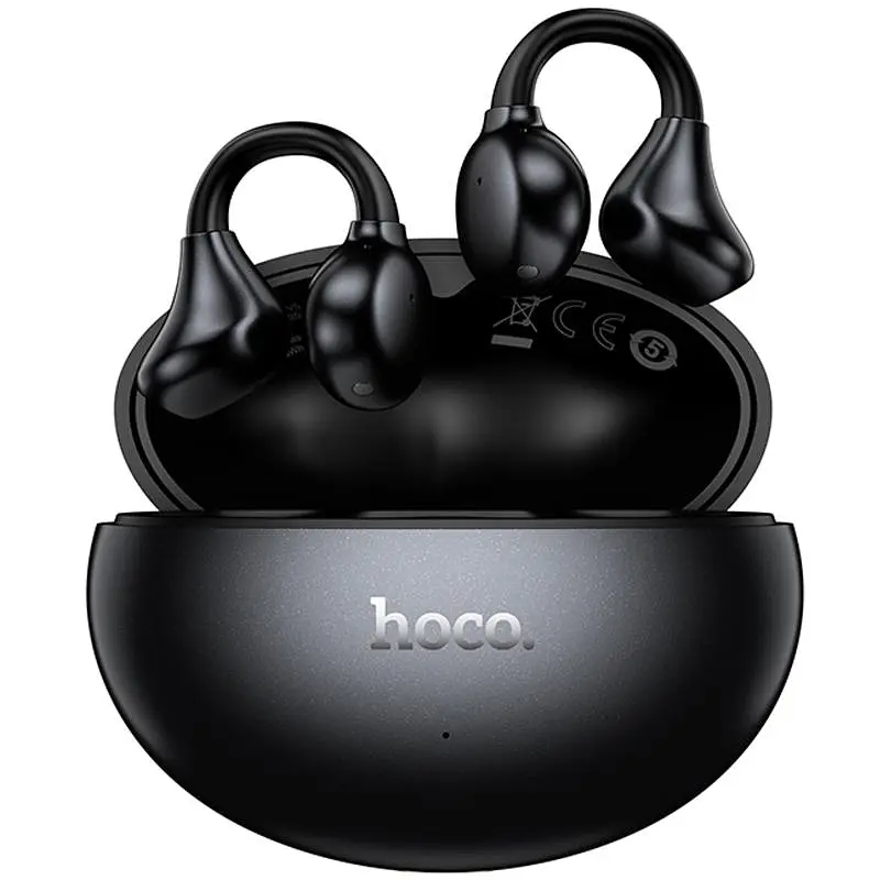 Бездротові TWS навушники Hoco EA8 Warm clip-on (App) Metal gray - фото 3