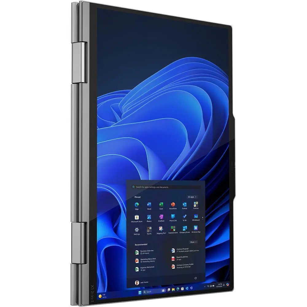 Ноутбук Lenovo ThinkPad X1 2-in-1 Gen 10, Дисплей 14" 2.8K OLED 500nits сенсорный экран, процессором Intel Core Ultra 7 265U vPro, Память 64GB LPDDR5x, spatiu de накопитель 2TB SSD, Intel графикой, Windows 11 - фото 6