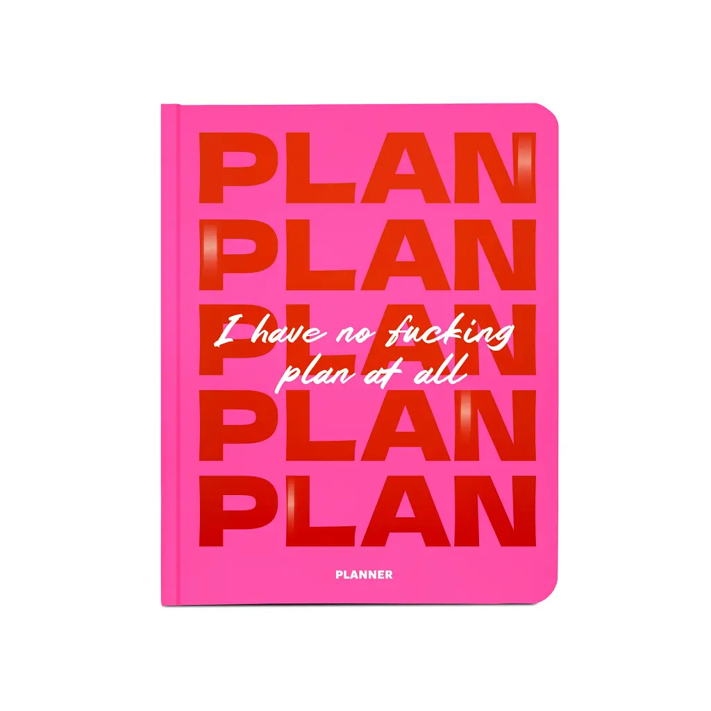 Планер «I HAVE NO PLAN AT ALL» рожевий