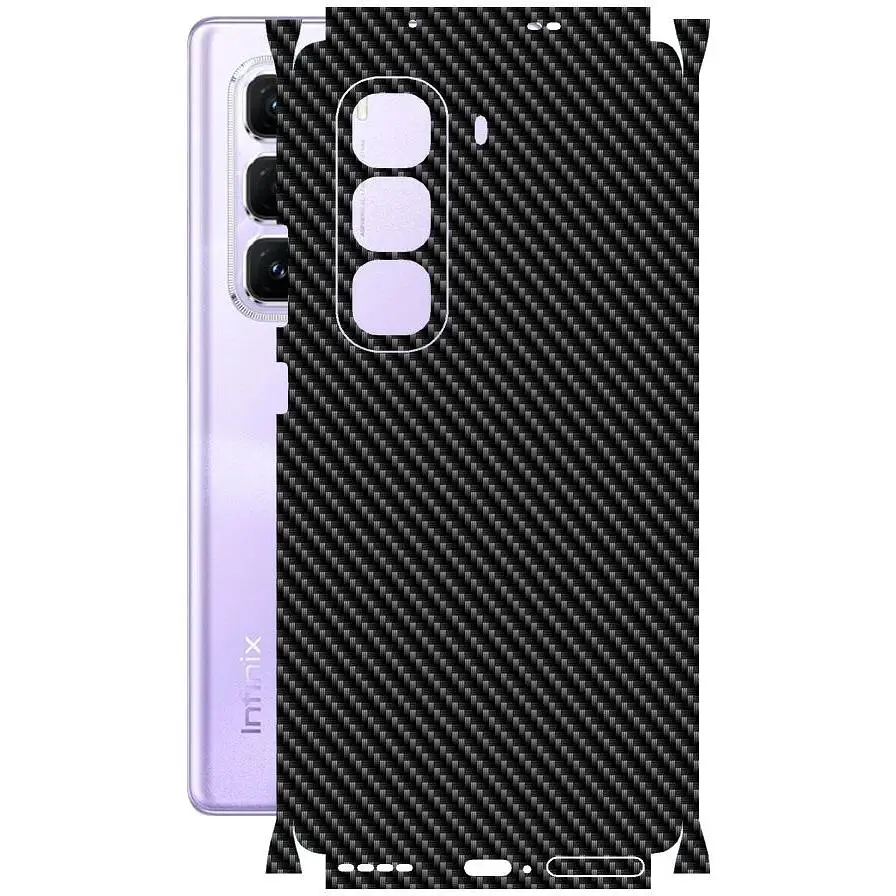 Захисна плівка StatusSKIN для Infinix Hot 50 Pro Plus 4G X6880 Корпус Вініл Карбон чорний - фото 1