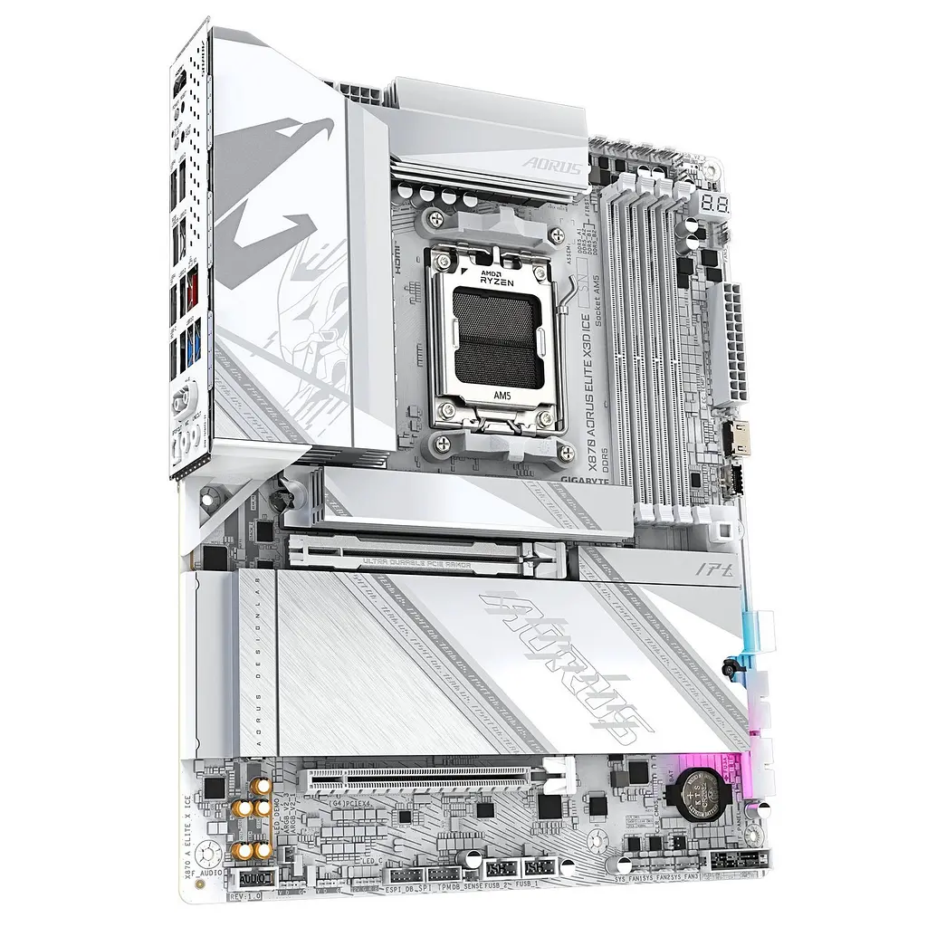Материнська плата Gigabyte X870 Aorus Elite X3D Ice Socket AM5 - фото 3