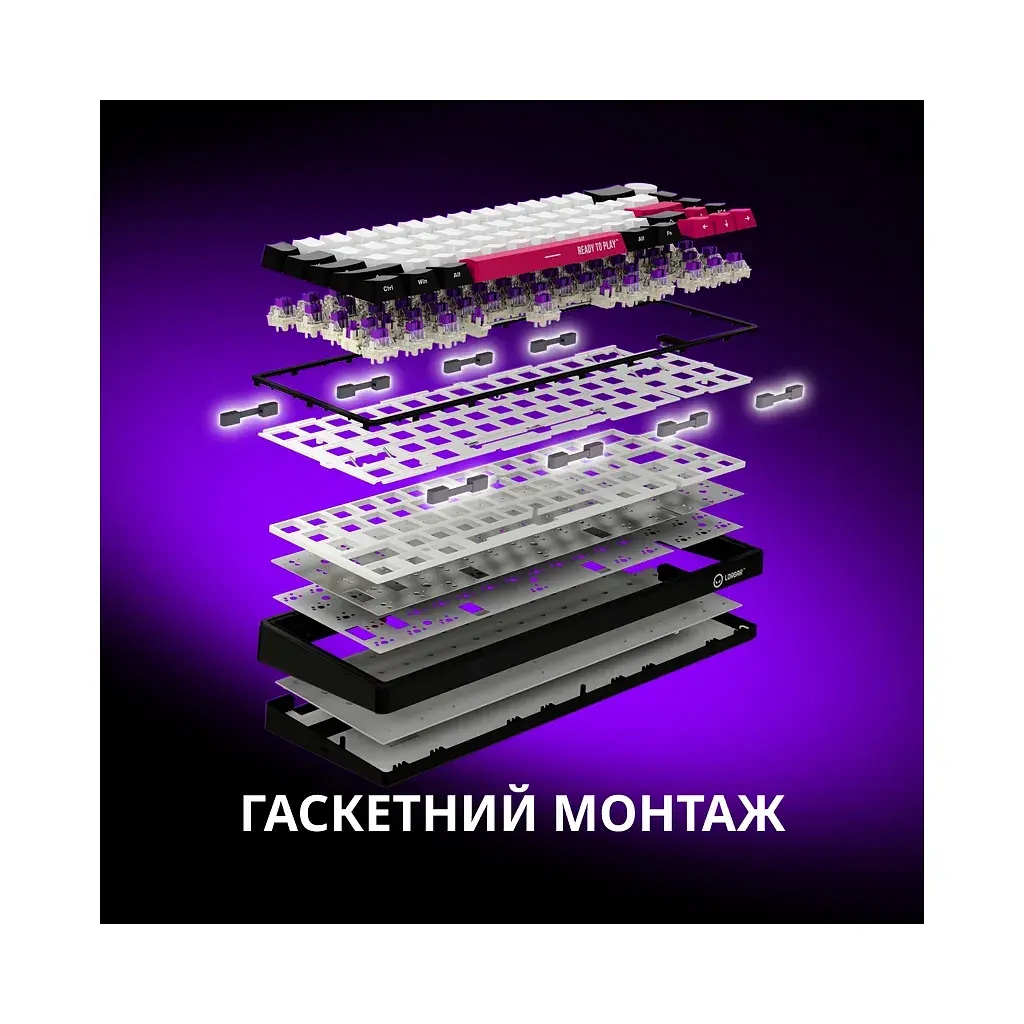 Клавіатура Lorgar KBP70MW Pro RGB Wireless/Bluetooth/USB UA Beige (LRG-KBP70MW-RT-US) - фото 6