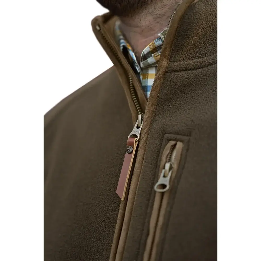 Флисовая кофта Harkila Sandhem sherpa fleece jacket M Willow green - фото 4