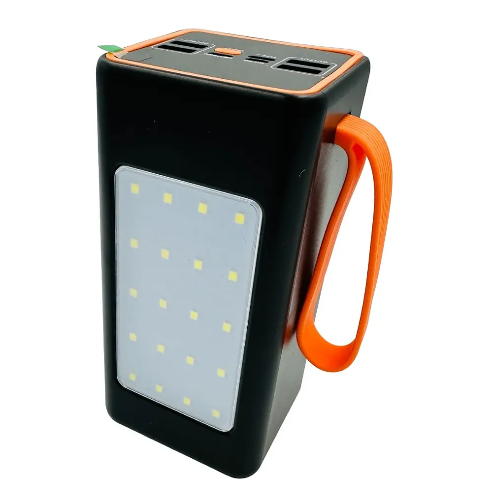 Универсальная зарядная батарея ACL PW-55 50000 mAh с индикатором заряда + фонарь + ремешок (Черный) - фото 3