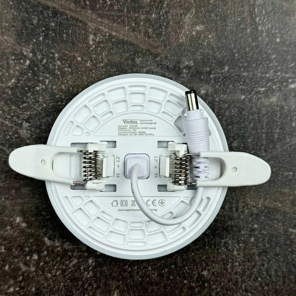 Світильник LED даунлайт Violux SPACE 6W 4200K круг IP20 ( 100100 ) - фото 5