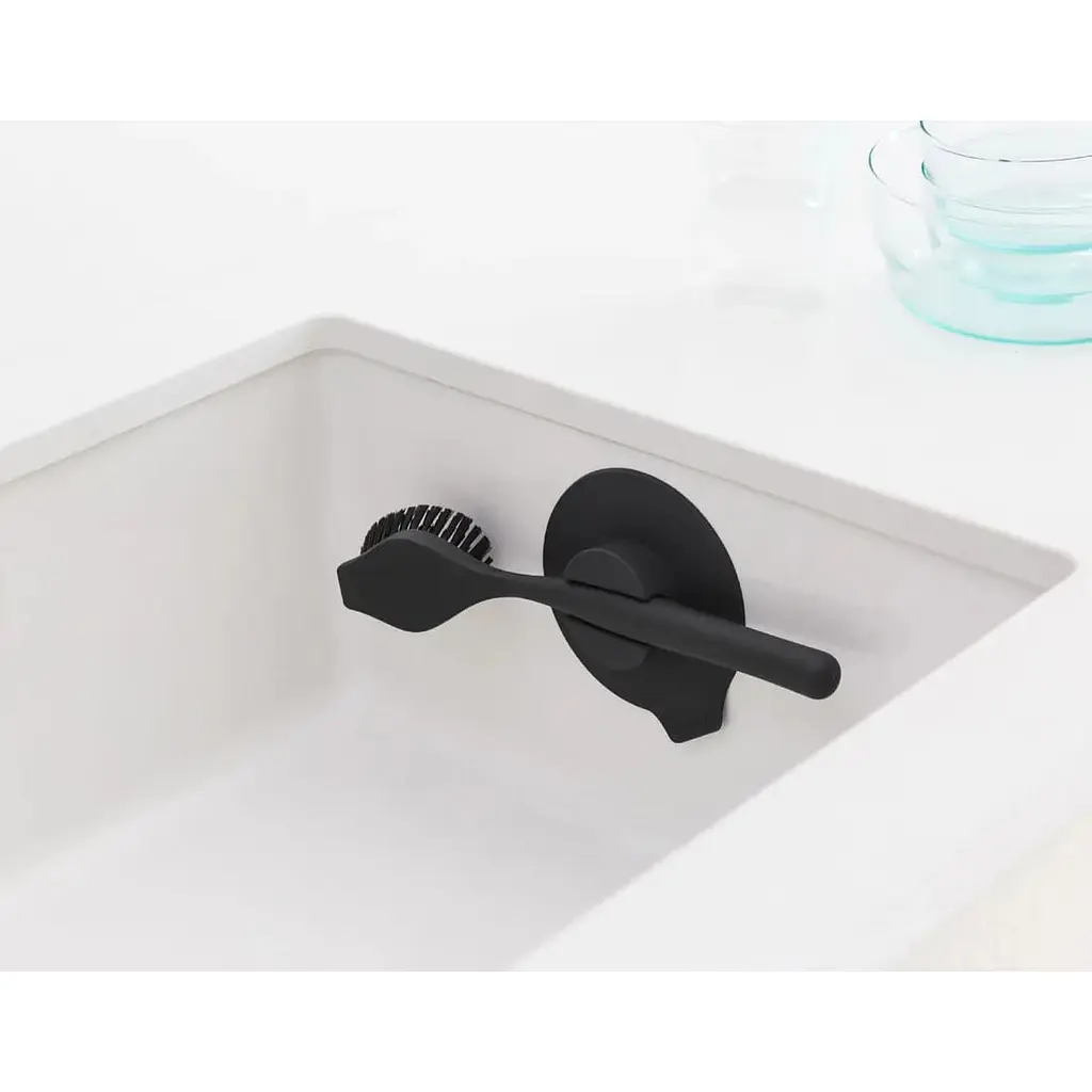 Щетка Brabantia для посуды с подставкой темно-серая (117589) - фото 4