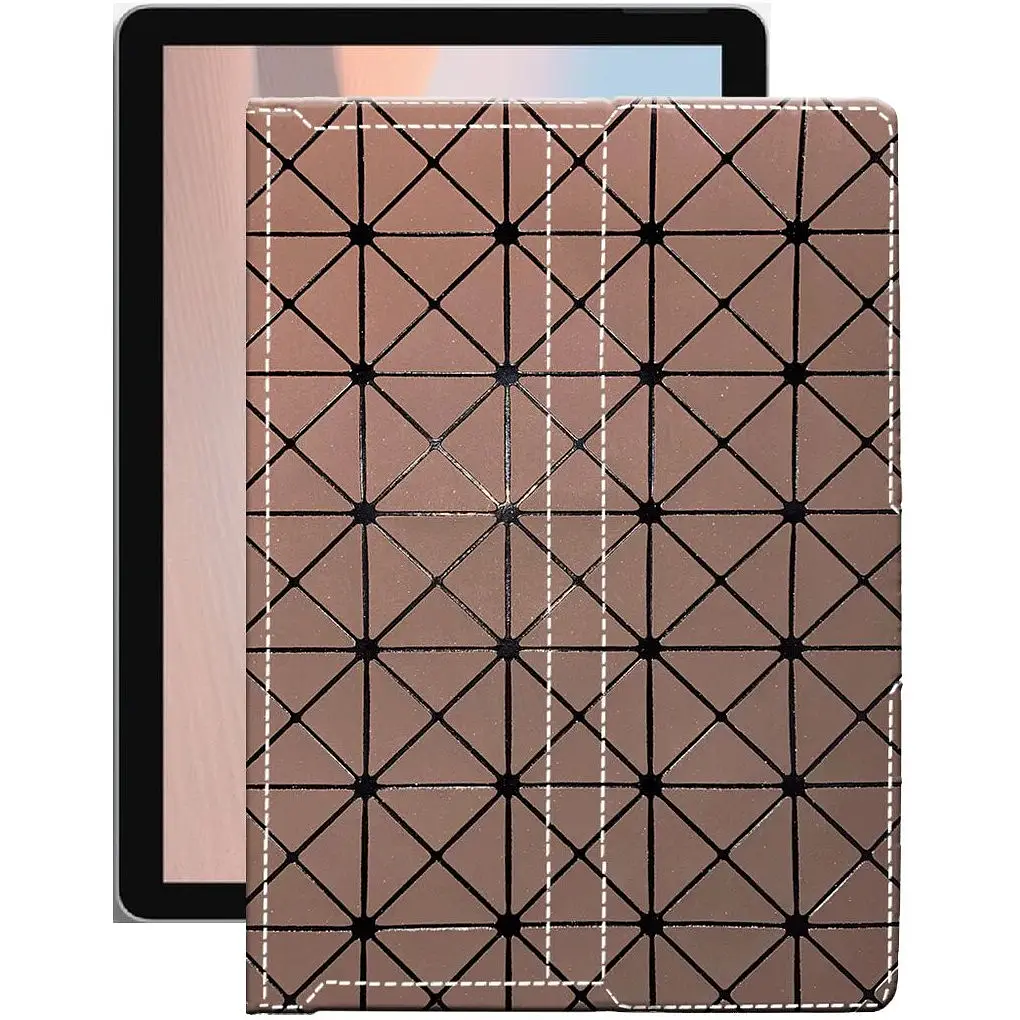 Чохол StatusCASE з екошкіри для планшету Microsoft Surface Go 2 Коричневий ромб - фото 1