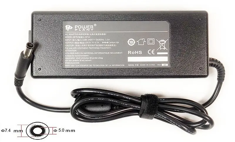 Блок живлення для ноутбуків PowerPlant DELL 220V, 19.5V 130W 6.7A (7.4*5.0) (DL130G7450)