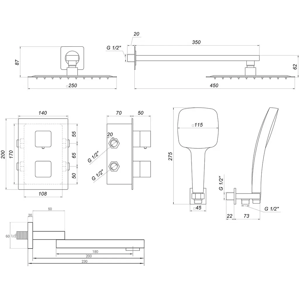 Душова система Globus Lux GLM-505N-TT-Smart - фото 3