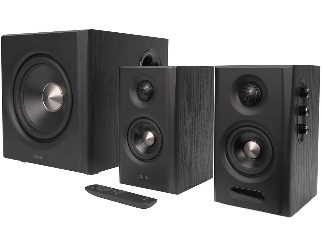 Активні колонки 2.1 Edifier S-355-DB 150W Sub Hi-Res, HDMI, Optical, Coax, Type-C, Bluetooth Black
