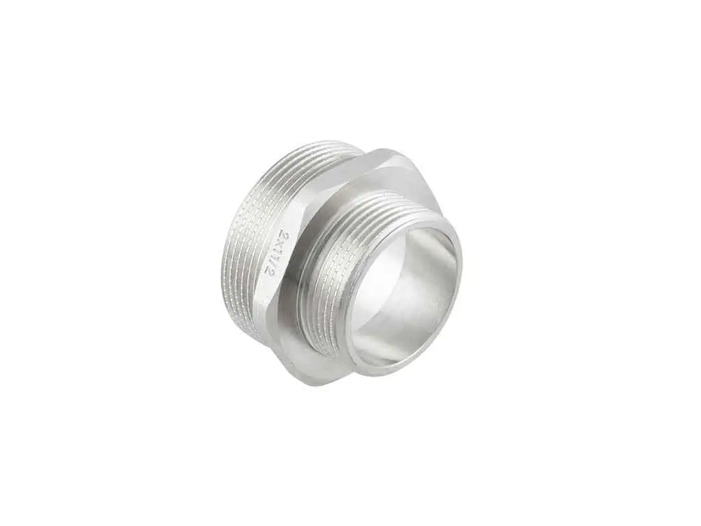 Ніпель RAFTEC латунь, ЗЗ, DN50х25, 2"х1", нікель, NP0603 - фото 3