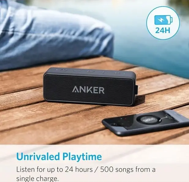 Портативная акустика Anker SoundCore 2 Black (A3105014) - фото 3