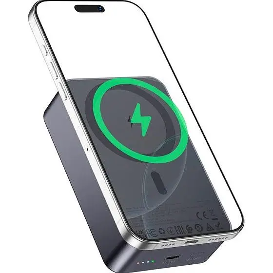 Зовнішній акумулятор Hoco J160B Magnetic 20000mAh 20W Black [154394] - фото 6