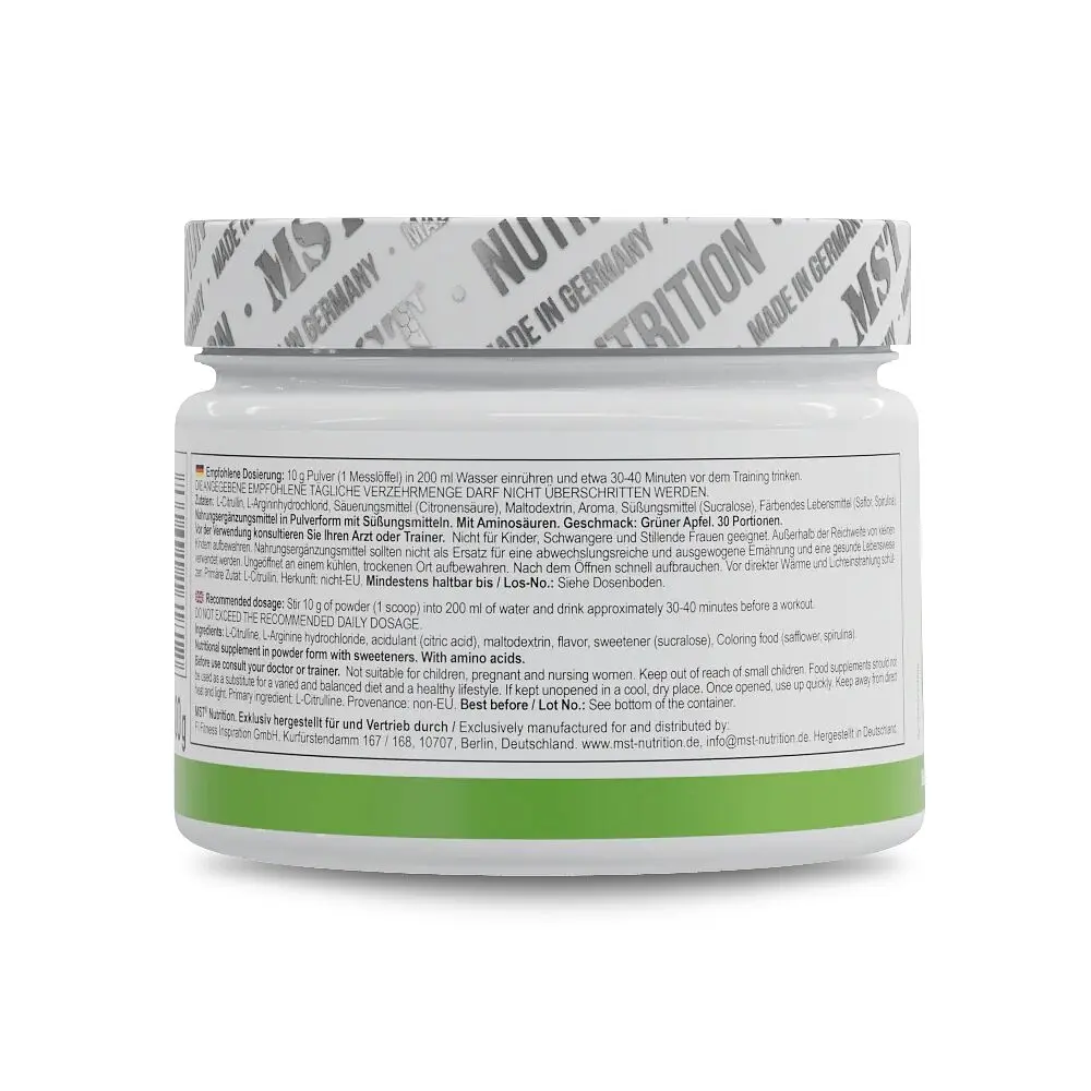 Амінокислота MST Nutrition Amino Pump, 300 грам - Зелене яблуко - фото 3