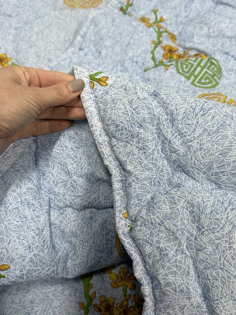 Ковдра Ecotton двоспальна 172х205 см антиалергенна стьобана блакитна 50-0012 Blue - фото 3