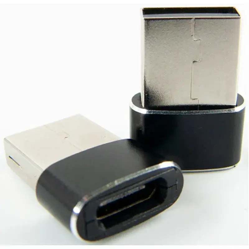 Перехідник Type-C (male) to USB (female) black Dengos (ADP-021) - фото 2
