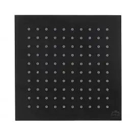 Верхній душ Paffoni Syncro Quadro 300x300xh8 мм із тримачем 400 мм black matt ZSOF078NO + ZSOF063NO, Чорний матовий - фото 5