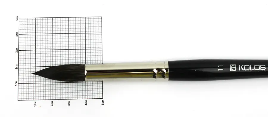 Кисть белка круглая Classic 3049R №11 короткая ручка Kolos - фото 2