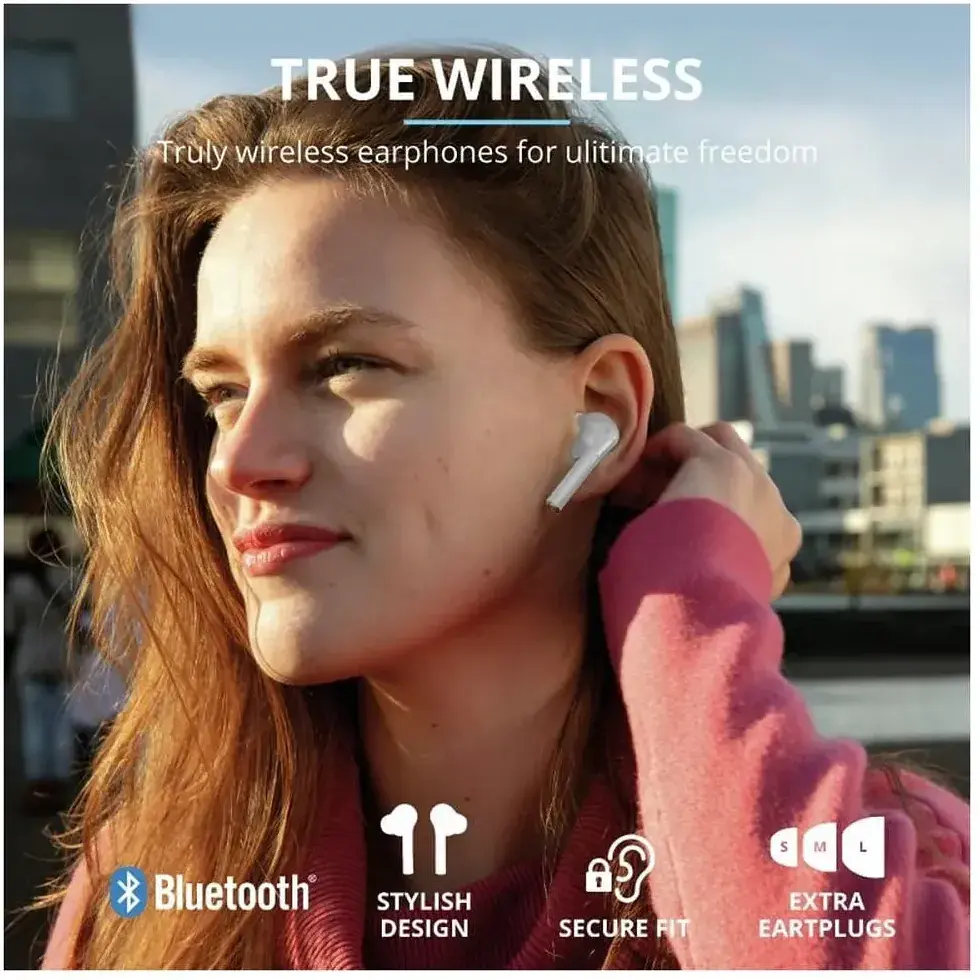 Навушники TWS Trust Nika Touch True Wireless Mic White (23705) - фото 5