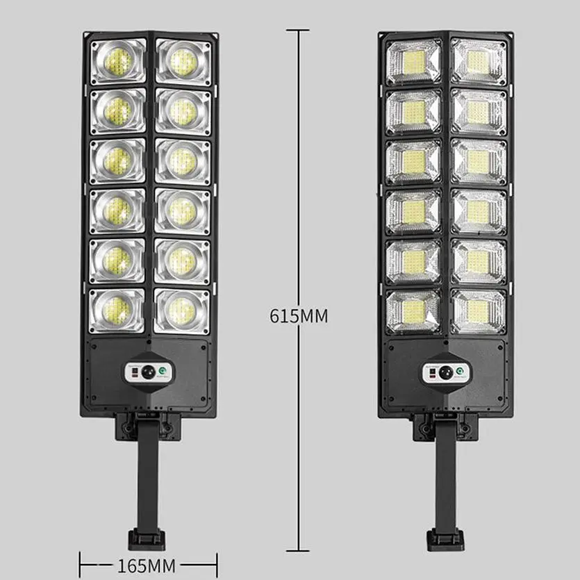 Вуличний ліхтар на стовп XPRO W789A-6 із сонячною панеллю чорний (43788-W789A-6_670) - фото 4