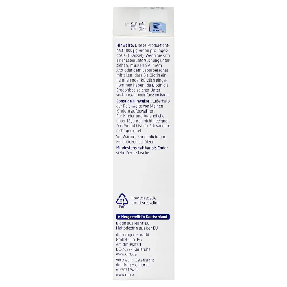 Вітамінний комплекс для волосся Mivolis Haar Vital Komplex, 60 капсул, від DM (Німеччина) - фото 4