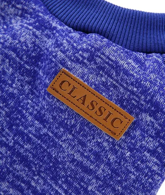 Кофта для собак та котів EcoToys Navy Blue XS ряба синя A: 20 см B: 31 см C: 19 см X-7110 - фото 6