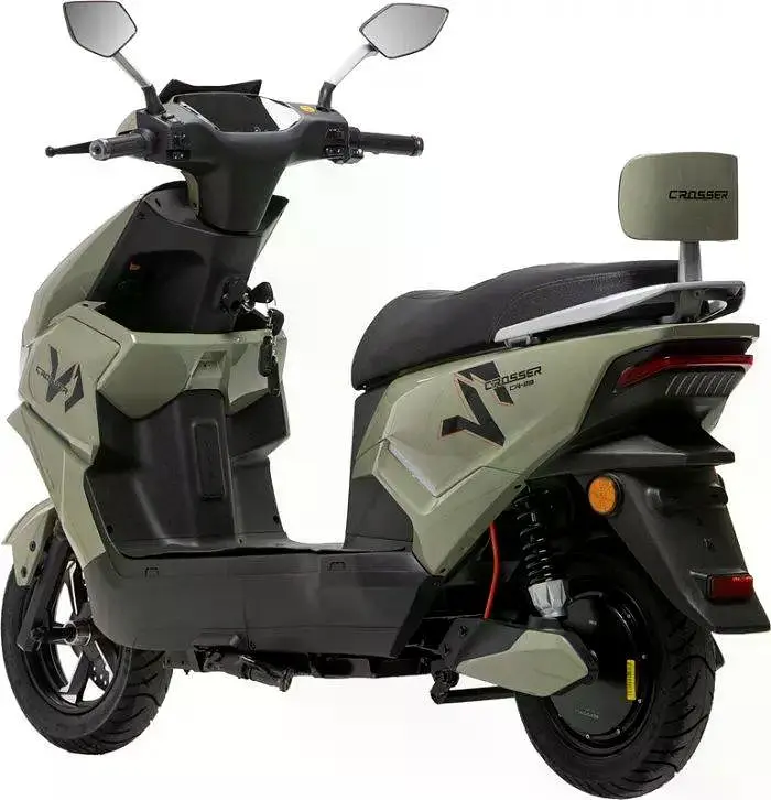 Электроскутер Двухместный Crosser CR23 (2500W, 72V/23Ah) Зеленый - фото 2