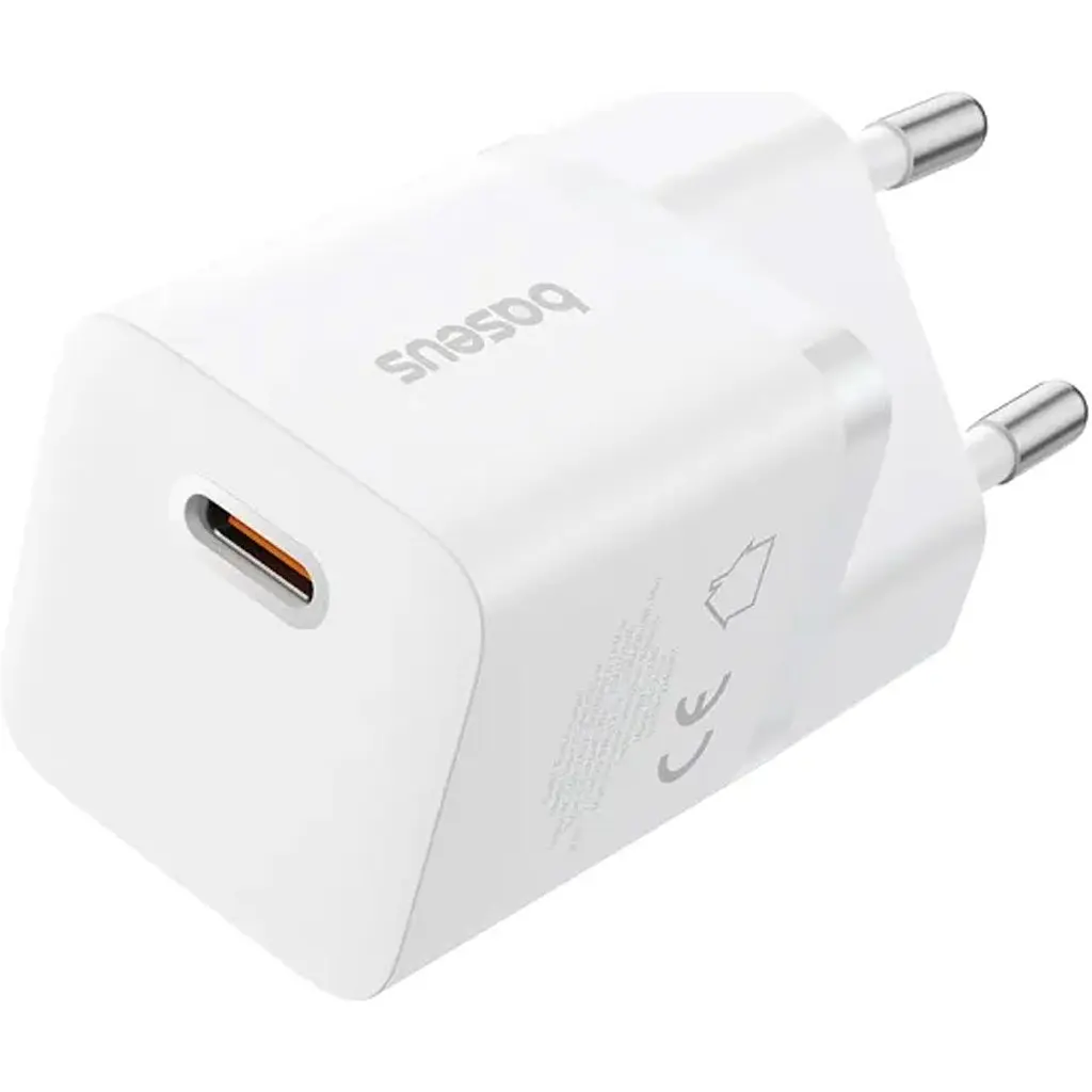 Мережевий зарядний пристрій Baseus GaN5 Mini Fast Charger USB-C 25W White (P10110909213-00) [139987] - фото 2