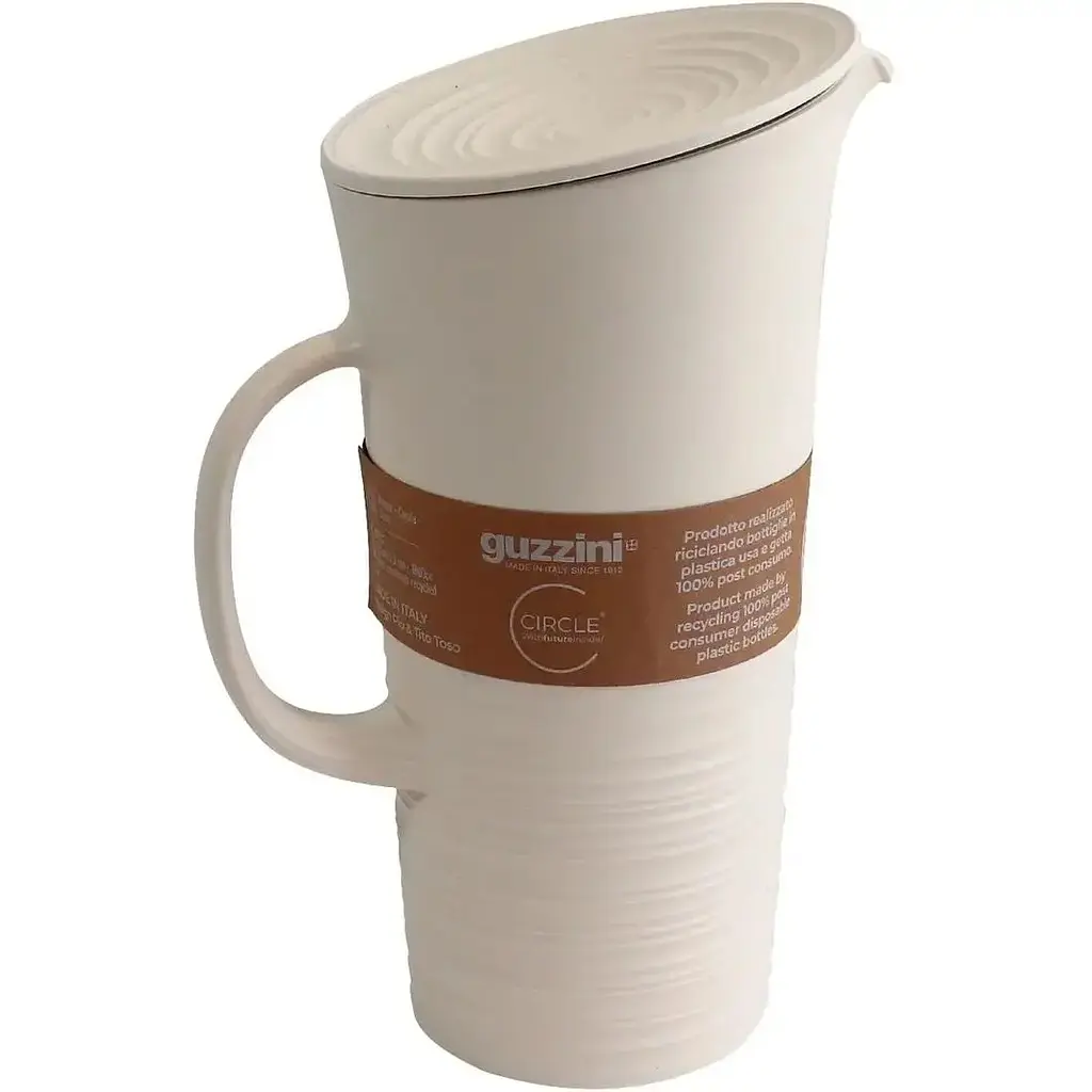 Глечик із кришкою Guzzini Tierra з кришкою молочний 1.8 л (18170179) - фото 2