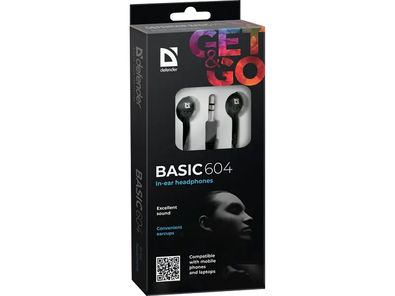 Навушники Defender Basic 604 Black - фото 4