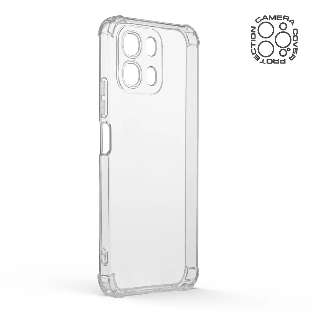 Прозрачный чехол для OPPO A6 4G/A6S 4G с защитой камеры и усиленными бортами, тонкий, силиконовый, бесцветный, ударостойкий, противоударный бампер c закрытой камерой, ArmorStandart (ARM90359) - фото 2