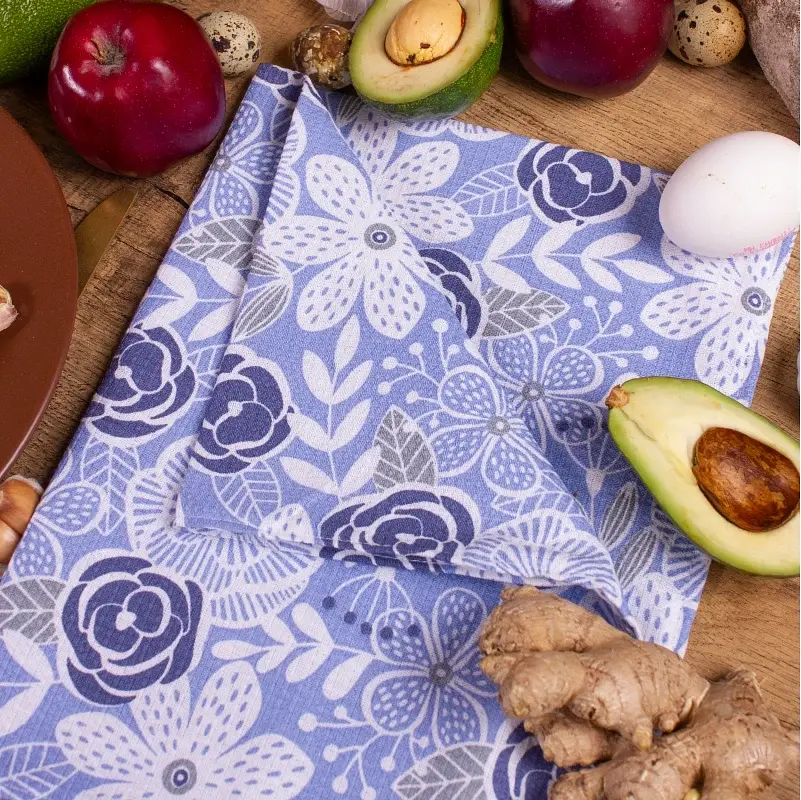 Полотенце MirSon №203 Blue flowers 50х30 см (2200006738664) - фото 3