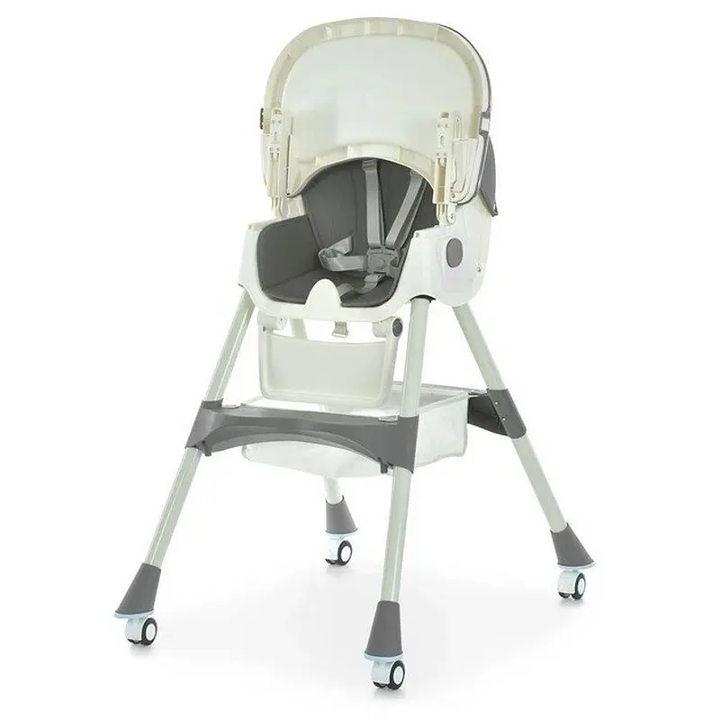 Стільчик для годування M 6302 Gray складний 5-ти точкові ремені - фото 4