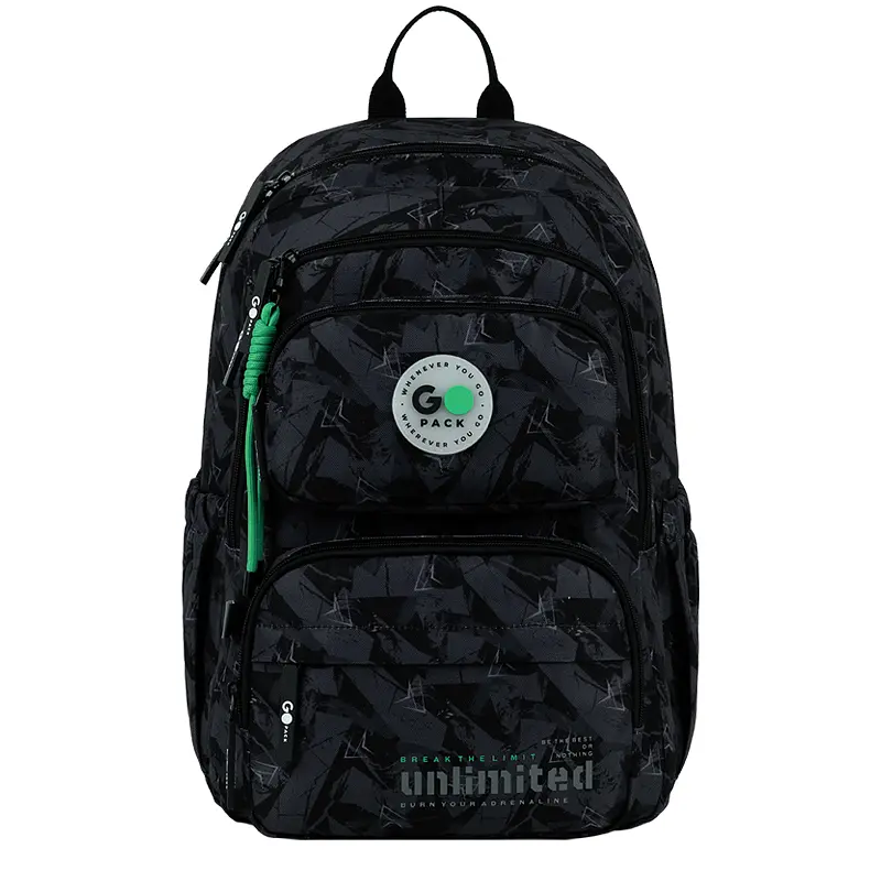 Рюкзак GoPack Education 120M-4 Unlimited Черно-серый (GO26-120M-4) - фото 3